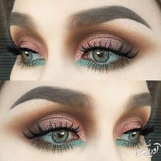 رنگ سایه برای چشم های سبز چشم سبز